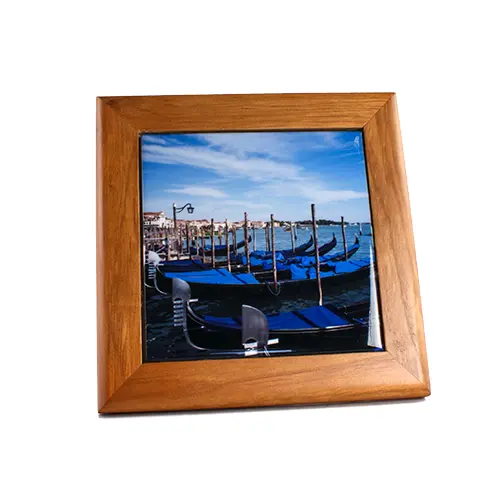 Holzrahmen hell, Größe 150 x 150 mm, für Fliese 108 x 108 mm