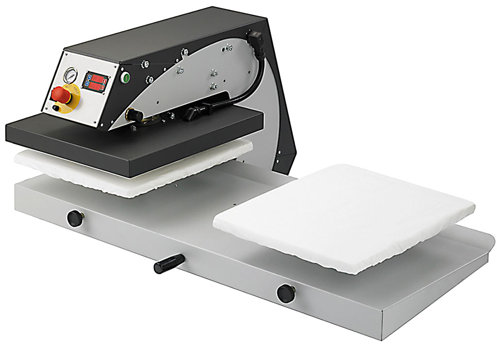 Presse à transfert à table pivotante TP-54 TWIN, SR Münster, surface de transfert 2 x 400 x 500 mm