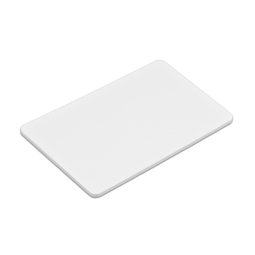 UNISUB badge, taille 50 x 75 x 2 mm,  imprimable recto, blanc brillant, 150 pcs./carton