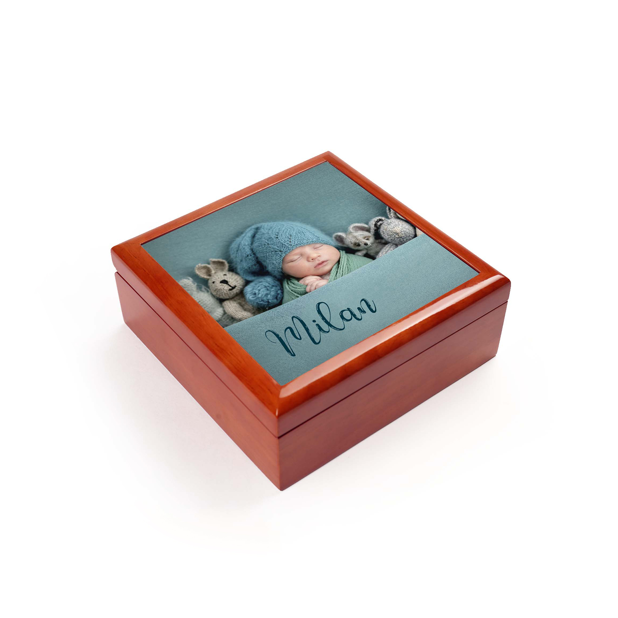 Boîte cadeaux roux, taille 180 x 180 x 72,5 mm, Carrelage 152 x 152 mm y compris, 24 pcs./carton