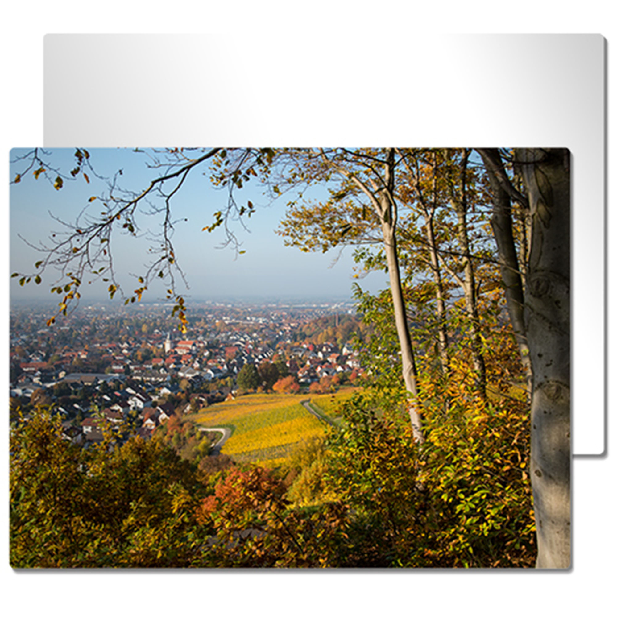 ChromaLuxe Alu-Fototafel weiß-glänzend, 150 x 200 x 1,15 mm, Ecken gerundet