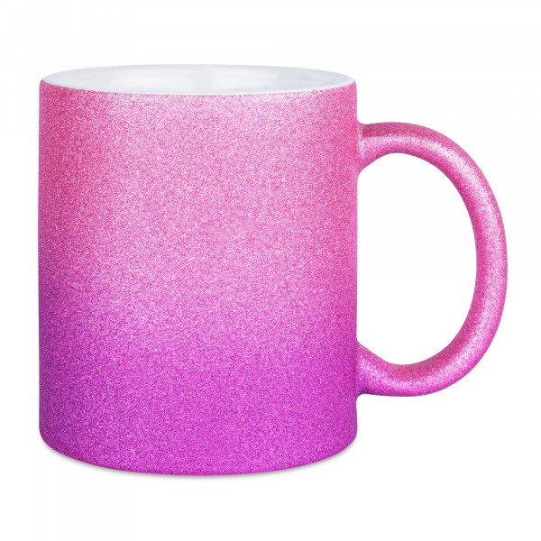 Mug à paillettes avec dégradé de couleurs