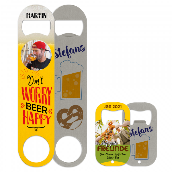 Stainless steel bottle opener