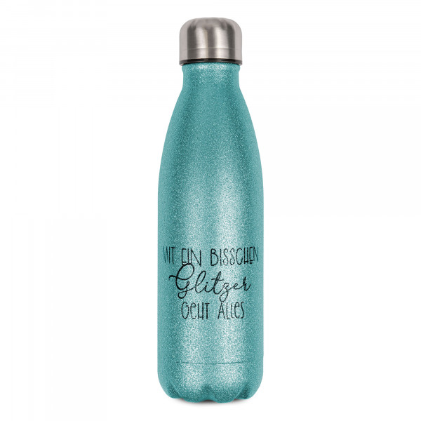 Bouteille isotherme en inox 500 ml avec surface effet SPARK (paillettes)