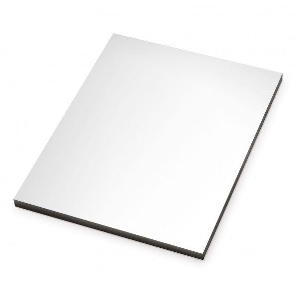 ChromaLuxe MDF photo panel glossy white, size 280 x 355 x 16 mm