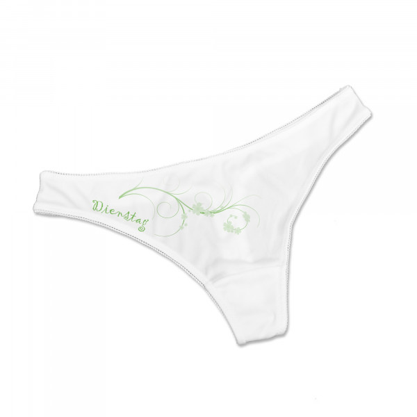 String avec fond doublé en coton