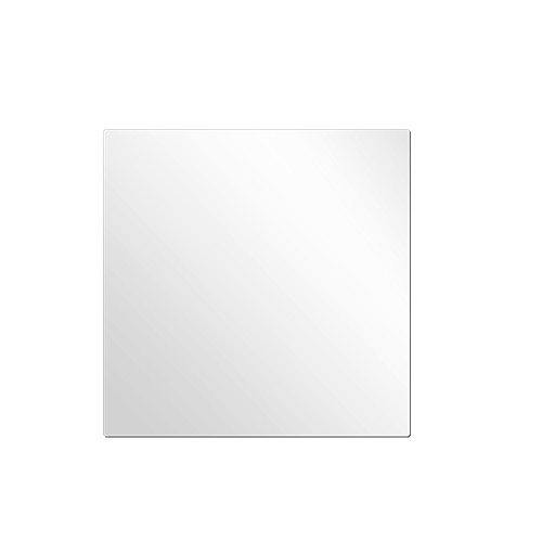 ChromaLuxe tableau photo en aluminium blanc brillant, 150 x 150 x 1,15 mm