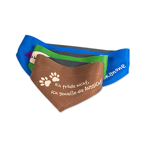 Sublistar® Hundehalstuch weiß mit Klettverschluss