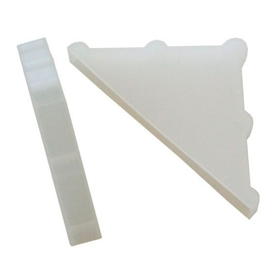 Corner protectors made of plastic with padding