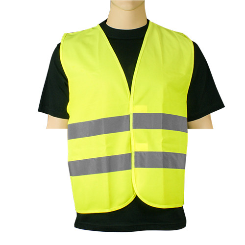 Sleeveless safety vest fluo yellow
