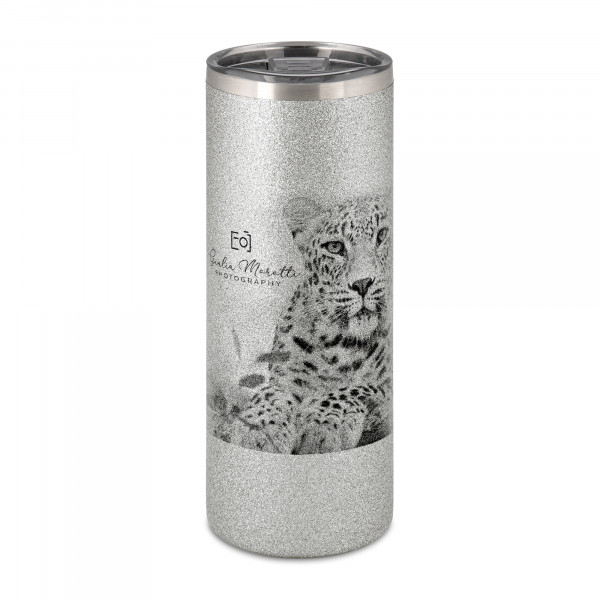 Edelstahl-Thermobecher mit Glitzerpartikeln 20oz