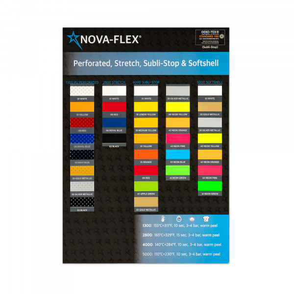 Carte couleur Nova-Flex séries 1300/2800/4000 et 5000