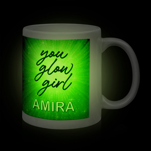 Ceramic mug GLOW with afterglow effect