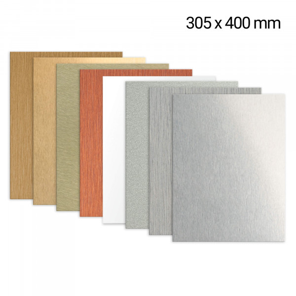 Aluminium sheet 305 x 400 mm, 0,5 mm thickness