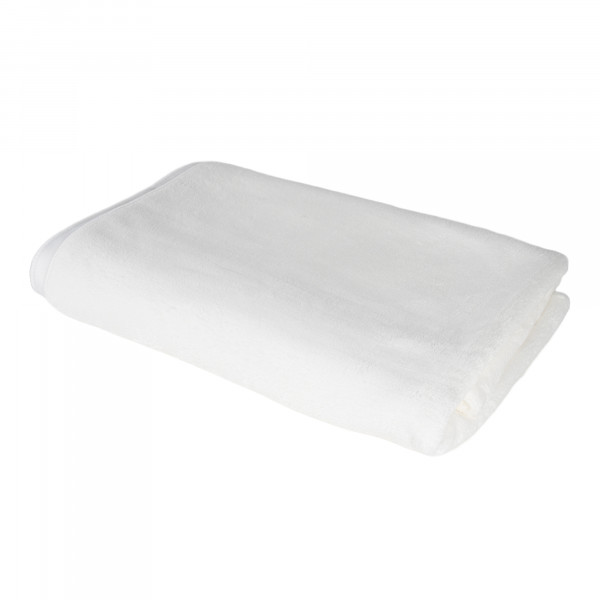 Microfiber towel with cotton back, colour white,