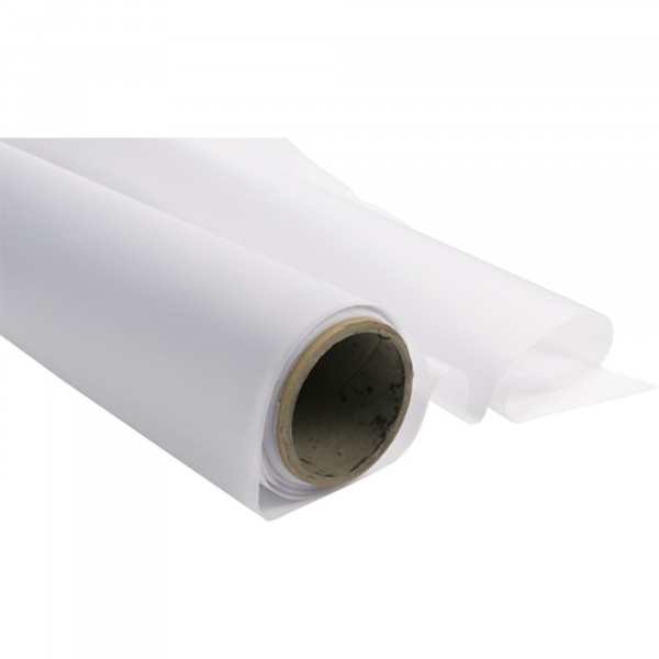 Fabric roll stock one-sided satinised