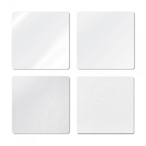 Duraluxe aluminium photo panel, sample pack white, unprinted