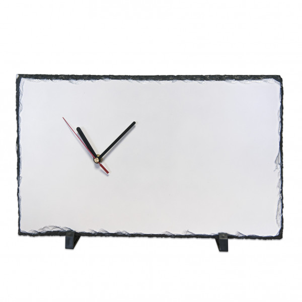 Rectangular slate table clock