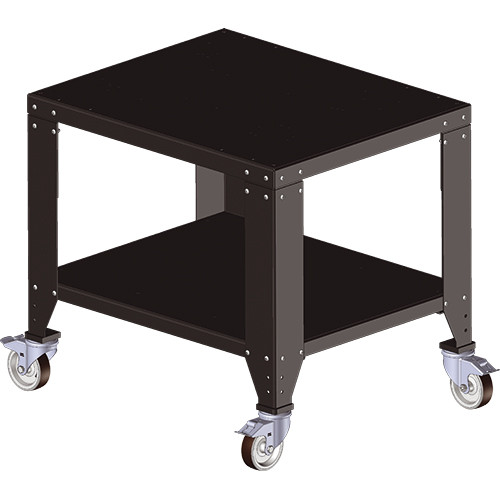 Stable work table with castors for DUPLEX range