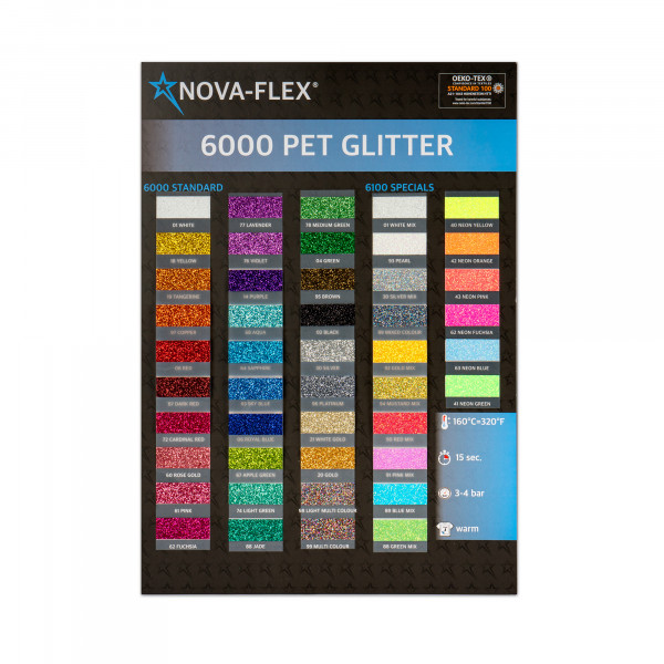 Nova-Flex colour chart Serie 6000 and 6100