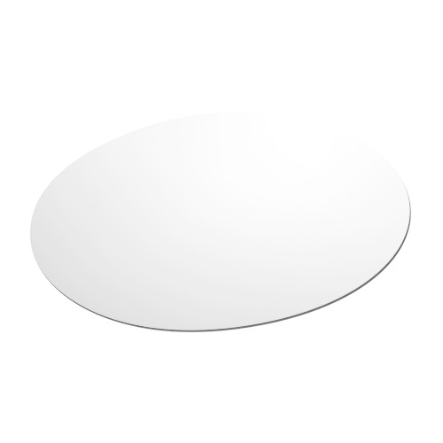 Oval replacement plate aluminium for mirror for handbags