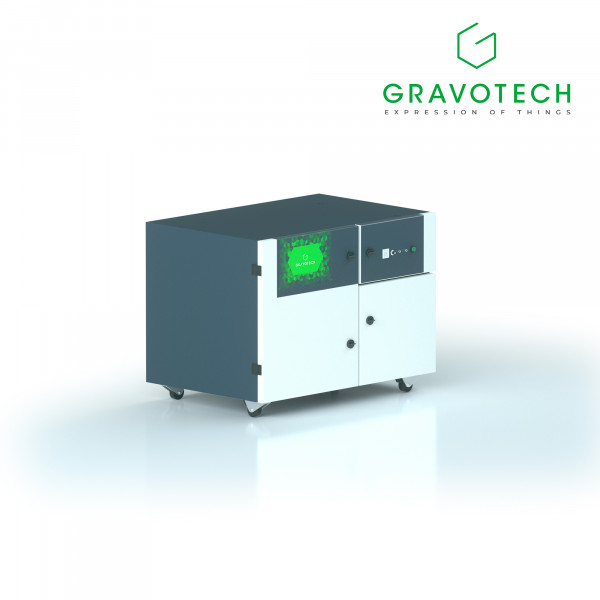 Gravotech table with integrated LE150 extraction filter system