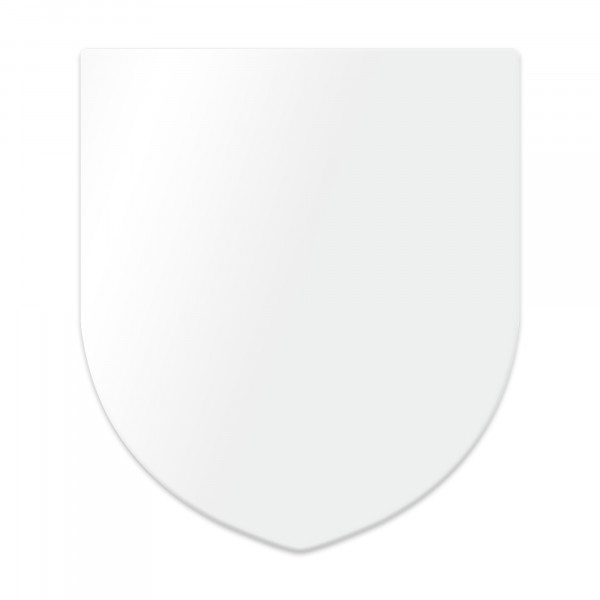 Aluminium coat of arms 65 x 75 mm, 0.5 mm thickness