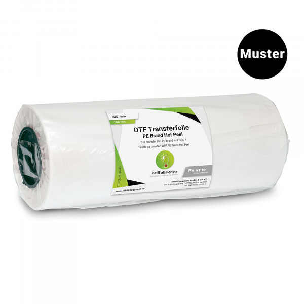 Muster - DTF Transferfolie PE Brand Hot Peel / Double Coated Matt