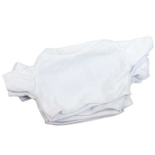 Tee-shirt blanc de rechange pour peluche