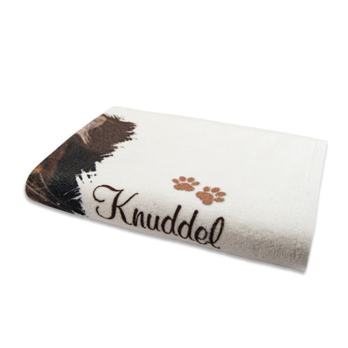 Microfiber towel with cotton back, colour white,